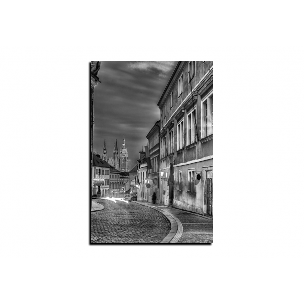 Obraz na plátně - Magické noční staré město - obdélník